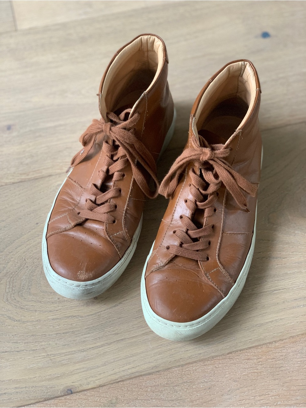 Men's GREATS Brooklyn The Royale High Cuoio Caramel Brown - 8.5